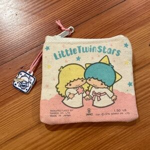 Vintage Sanrio Little Twin Stars pocket pouch - 1976